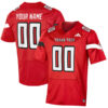 Custom Texas Tech Red Raiders Football Red Stitched Jersey