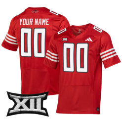 Custom Texas Tech Red Raiders Football Red Throwback Stitched Jersey w/ XII Patch