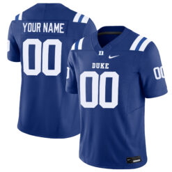 Custom Duke Blue Devils Football Royal Vapor F.U.S.E Limited Stitched Jersey