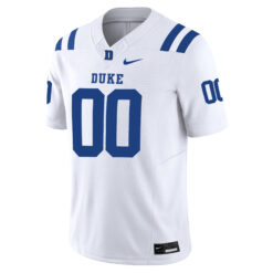 Alternative view of Custom Duke Blue Devils Football White Vapor F.U.S.E Limited Stitched Jersey