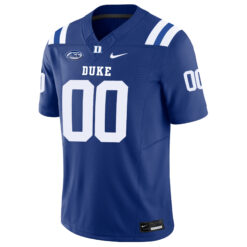 Alternative view of Custom Duke Blue Devils Football Royal Vapor F.U.S.E Limited Stitched Jersey w/ ACC Patch