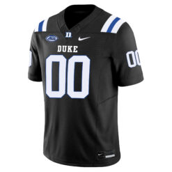 Alternative view of Custom Duke Blue Devils Football Black Vapor F.U.S.E Limited Stitched Jersey w/ ACC Patch