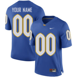 Custom Pittsburgh Panthers Football Royal Game Stitched Jersey
