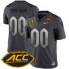 Custom Pittsburgh Panthers Football Anthracite Alternate Stitched Jersey w/ ACC Patch