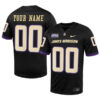 Custom James Madison Dukes Football Black Alternate Stitched Jersey w/ SBC Patch