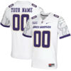 Custom James Madison Dukes Football White Stitched Jersey w/ SBC Patch