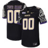 Custom James Madison Dukes Football Black Stitched Jersey w/ SBC Patch