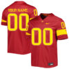 Custom Iowa State Cyclones Football Cardinal Untouchable Stitched Jersey