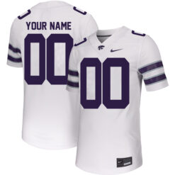 Custom Kansas State Wildcats Football White Untouchable Stitched Jersey