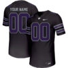 Custom Kansas State Wildcats Football Black Untouchable Stitched Jersey