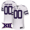 Custom Kansas State Wildcats Football White Untouchable Stitched Jersey w/ XII Patch