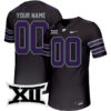 Custom Kansas State Wildcats Football Black Untouchable Stitched Jersey w/ XII Patch