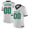 Custom Marshall Thundering Herd Football White Away Stitched Jersey