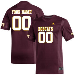 Custom Texas State Bobcats Football Maroon Stitched Jersey