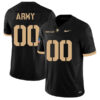 Custom Army Black Knights Football Black Home Stitched Jersey