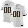 Custom Army Black Knights Football White Away Stitched Jersey
