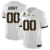 Custom Army Black Knights Football White Away Stitched Jersey w/ AAC Patch