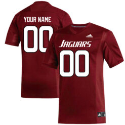 Custom South Alabama Jaguars Football Red Alternate Stitched Jersey
