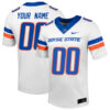 Custom Boise State Broncos Football White Away Stitched Jersey