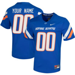 Custom Boise State Broncos Football Royal Untouchable Stitched Jersey