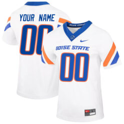 Custom Boise State Broncos Football White Untouchable Stitched Jersey