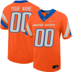 Custom Boise State Broncos Football Orange Untouchable Stitched Jersey