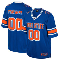 Custom Boise State Broncos Football Royal Colosseum Retro Stitched Jersey