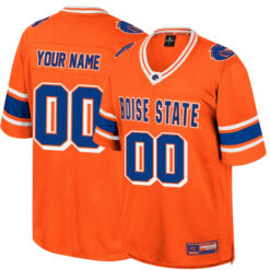 Custom Boise State Broncos Football Orange Colosseum Retro Stitched Jersey