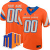 Custom Boise State Broncos Football Orange Untouchable Stitched Jersey w/ MWC Patch