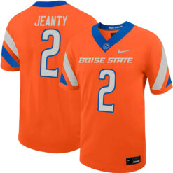 Ashton Jeanty Boise State Broncos Football Orange Untouchable Stitched Jersey