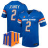 Ashton Jeanty Boise State Broncos Football Royal Home Stitched Jersey w/ MWC Patch