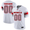 Custom UNLV Rebels Football White Away Stitched Jersey