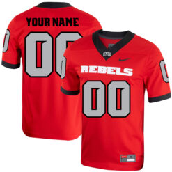Custom UNLV Rebels Football Red Alternate Stitched Jersey