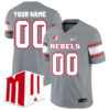 Custom UNLV Rebels Football Grey Alternate Stitched Jersey w/ MWC Patch