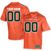 Custom Colorado State Rams Football Orange Stitched Jersey