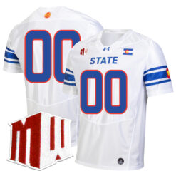 Custom Colorado State Rams Football White Stitched Jersey w/ MWC Patch