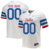 Custom SMU Mustangs Football White Untouchable Stitched Jersey