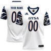 Custom UTSA Roadrunners Football White Game Stitched Jersey
