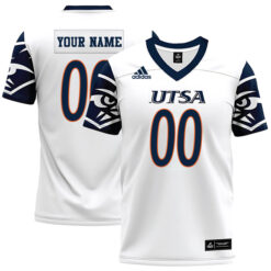 Custom UTSA Roadrunners Football White Game Stitched Jersey