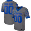 Custom Memphis Tigers Football Grey Alternate Stitched Jersey w/ AAC Patch