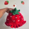 Strawberry Crochet Beanie