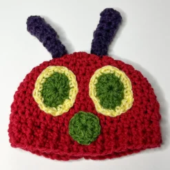 Hungry Caterpillar Inspired Crochet Beanie